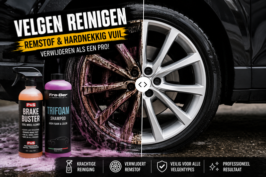 Welke producten gebruik je om velgen grondig te reinigen?