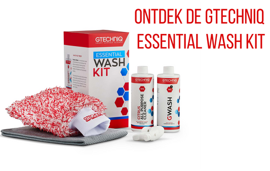 Ontdek de Gtechniq Essential Wash Kit: Alles wat je nodig hebt voor een schone en glanzende auto