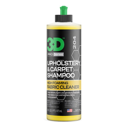 Shampoing 3D pour tissus d'ameublement et tapis