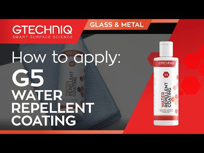 G5 Water Repellent Coating for Glass and Perspex